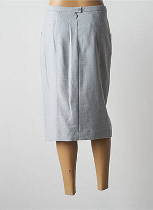 Jupe mi-longue stretch gris SOLRIEU femme