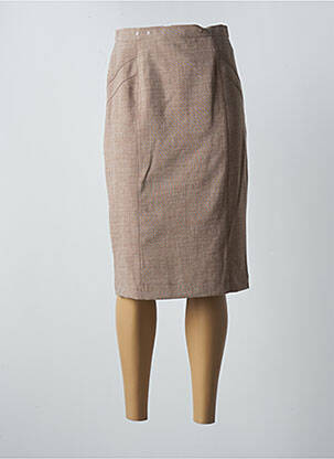Jupe mi-longue stretch beige WEINBERG femme