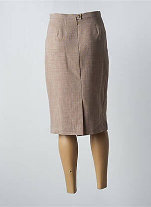 Jupe mi-longue stretch beige WEINBERG femme