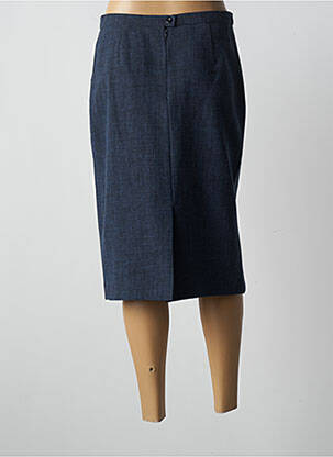 Jupe mi-longue stretch bleu WEINBERG femme