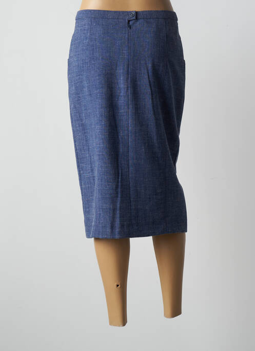 Jupe mi-longue bleu WEINBERG pour femme