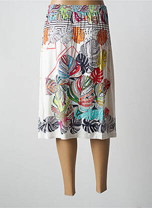 Jupe mi-longue stretch blanc PAUPORTÉ femme