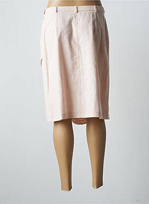 Jupe mi-longue fermeture zip latéral rose PAUPORTÉ femme