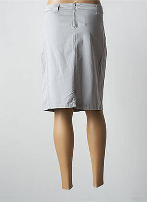 Jupe mi-longue stretch gris TERRE DE FÉES femme