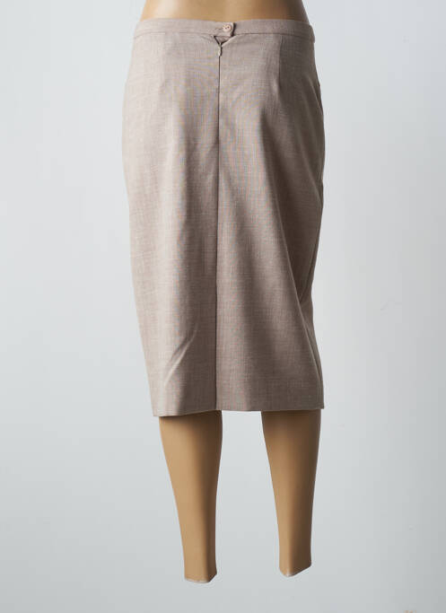 Jupe mi-longue doublure textile beige WEINBERG femme