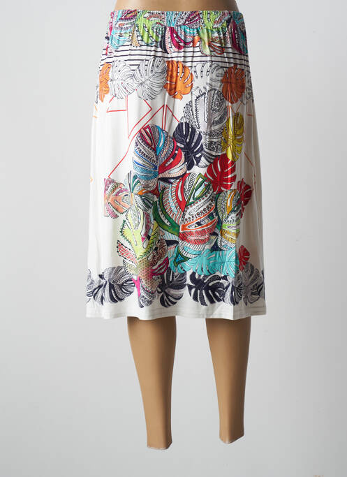 Jupe mi-longue blanc PAUPORTÉ pour femme