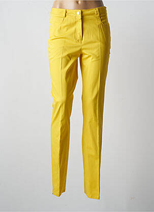 Pantalon droit stretch taille normale jaune PAUPORTÉ femme