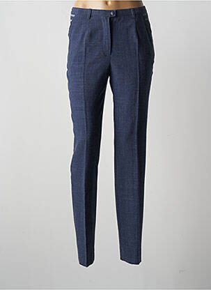Pantalon droit stretch taille normale bleu WEINBERG femme