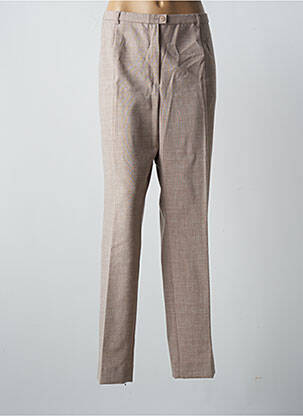 Pantalon droit stretch taille normale beige WEINBERG femme