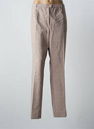 Pantalon droit stretch taille normale beige WEINBERG femme
