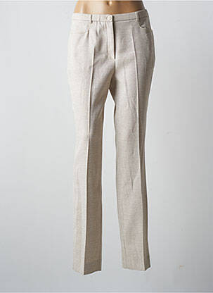 Pantalon droit stretch taille normale beige PAUPORTÉ femme