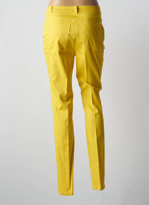 Pantalon droit stretch taille normale jaune PAUPORTÉ femme