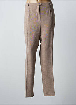 Pantalon droit taille élastique taille normale marron WEINBERG femme