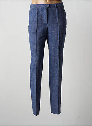 Pantalon droit taille élastique taille normale bleu WEINBERG femme