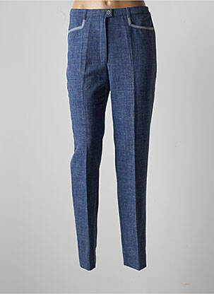 Pantalon droit bleu SOLRIEU pour femme