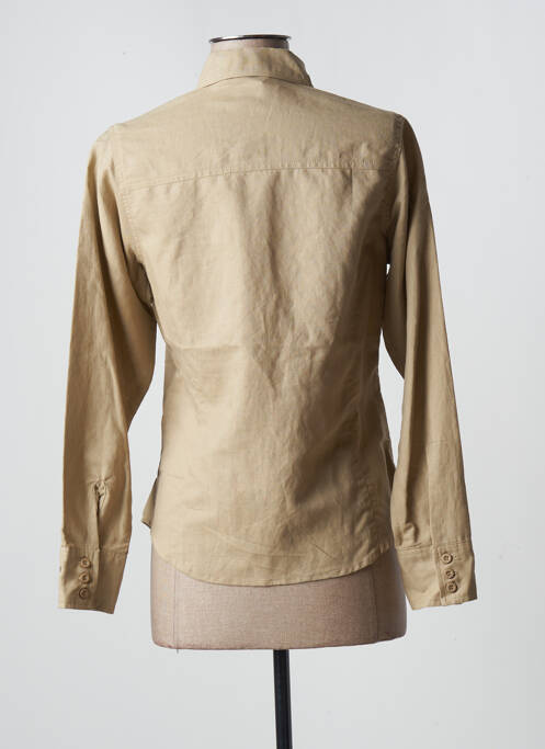 Chemisier poches poitrine manches longues beige STK femme