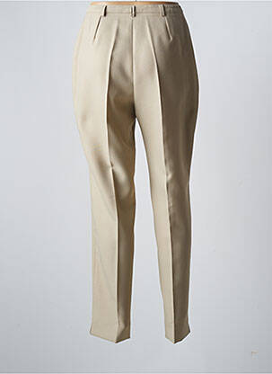 Pantalon droit taille haute taille haute vert RÉSONANCES femme