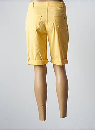Bermuda coupe droite taille normale jaune TBS femme