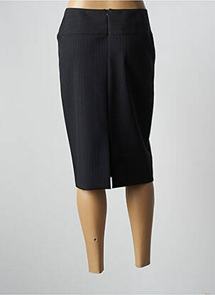 Jupe mi-longue taille à pinces noir CLAUDIA GIL femme