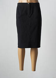 Jupe mi-longue taille à pinces noir CLAUDIA GIL femme