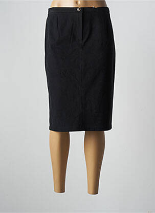 Jupe mi-longue taille à pinces noir CLAUDIA GIL femme