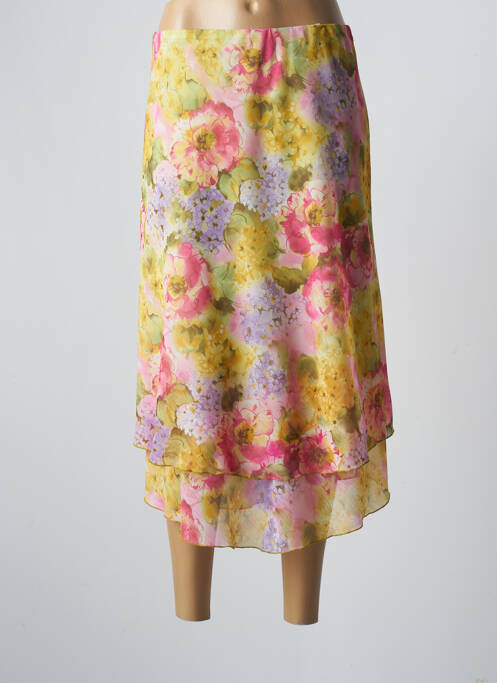 Jupe mi-longue taille normale jaune GLÄSER femme