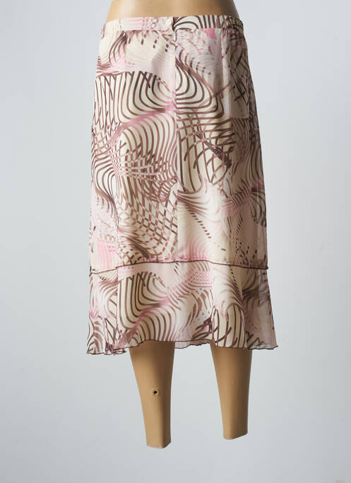 Jupe mi-longue beige GEVANA pour femme