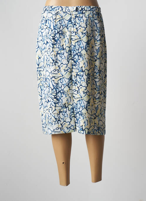 Jupe mi-longue bleu GRIFFON femme