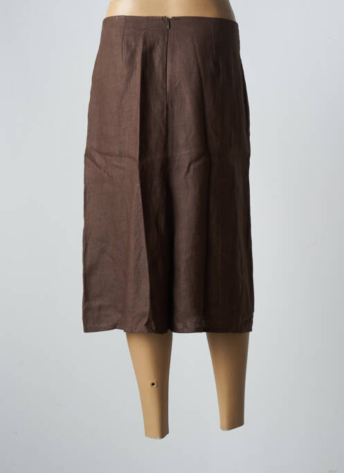 Jupe mi-longue marron PAZ TORRAS pour femme
