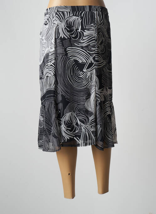 Jupe mi-longue noir GEVANA pour femme