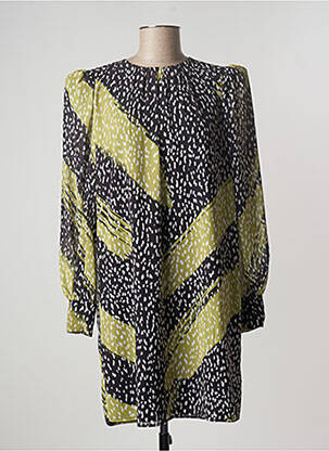 Robe courte manches longues manches longues noir FRACOMINA femme