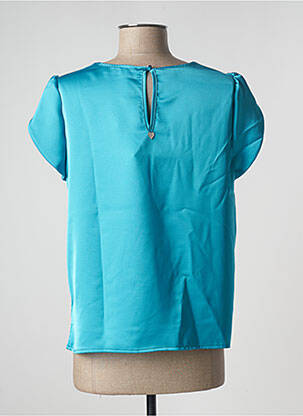 Blouse col rond manches courtes bleu AMELIE & AMELIE femme