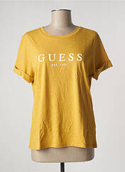 T-shirt jaune GUESS pour femme seconde vue