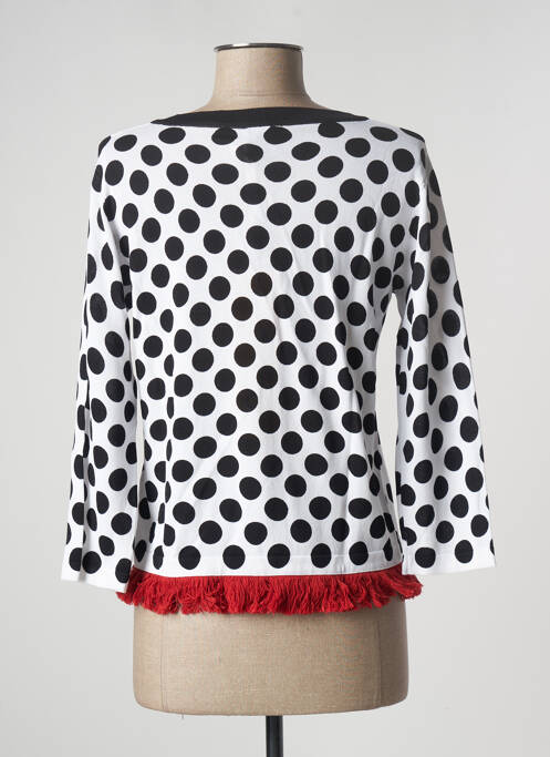 Gilet manches longues blanc Z.O.E (ZONE OF EMBROIDERED) pour femme