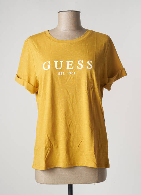 T-shirt jaune GUESS pour femme