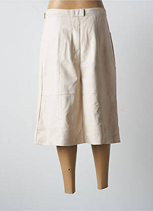 Jupe mi-longue coupe évasée beige MORGAN femme