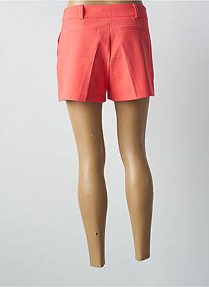 Short fermeture zippée sous rabat boutonné taille normale orange MORGAN femme