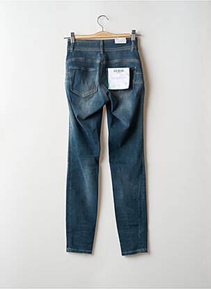 Jeans coupe slim stretch taille haute bleu GUESS femme