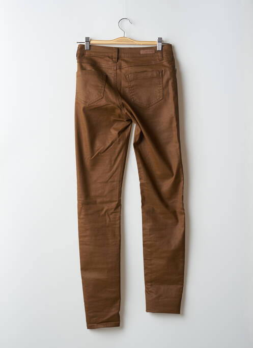 Pantalon slim marron GEISHA pour femme
