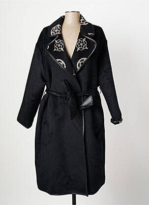 Manteau long noir GUESS pour femme