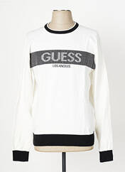 Pull blanc GUESS pour homme seconde vue