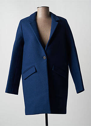 Manteau long bleu HOD pour femme