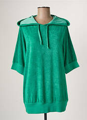Sweat-shirt à capuche vert HOD pour femme seconde vue