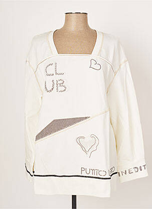 Sweat-shirt beige ELISA CAVALETTI femme