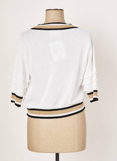 Gilet manches courtes blanc ELISA CAVALETTI pour femme