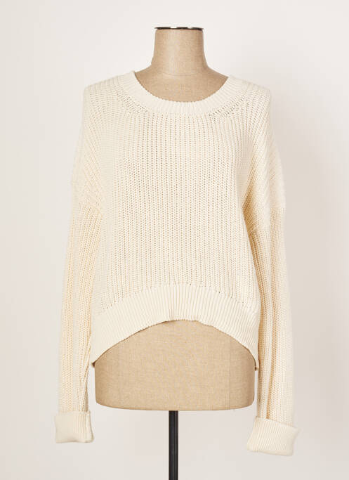 Pull beige JUST WHITE pour femme