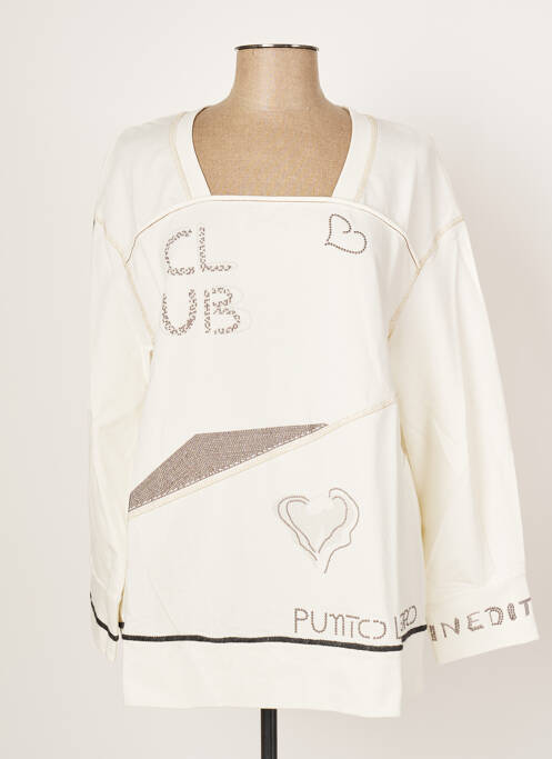 Sweat-shirt beige ELISA CAVALETTI femme