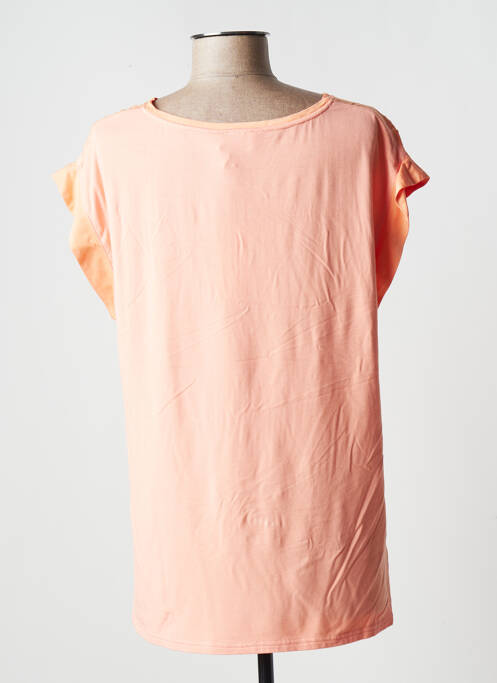 T-shirt orange YOU pour femme