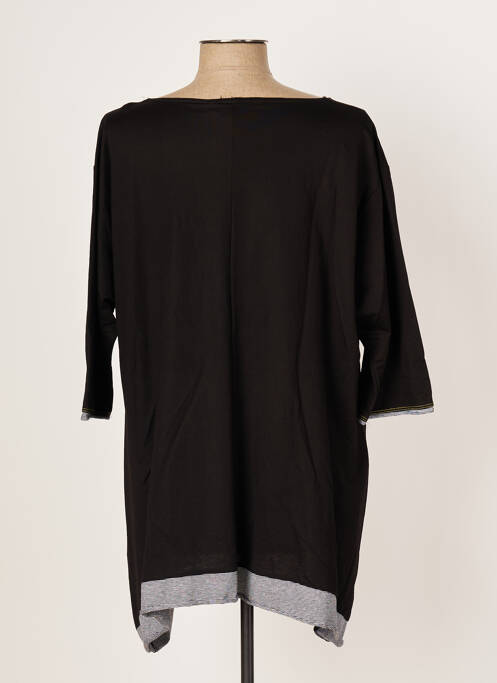 Tunique manches courtes noir FRANCK ANNA pour femme