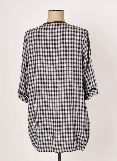 Tunique manches longues noir FRANCK ANNA pour femme